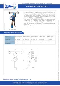 Tensiomtre pour cbles - BLET