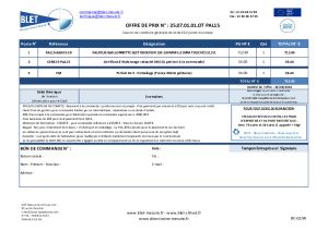 DEVIS PAL15-AB003 ET PLAN