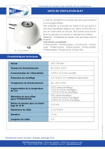 Unit de ventilation ACCH0-VENTIL5 BLET