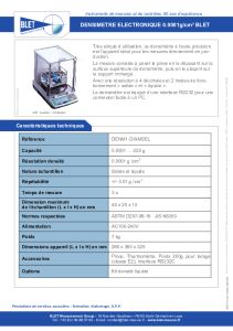 Densimtre lectronique DENM1-DIXMSEL BLET