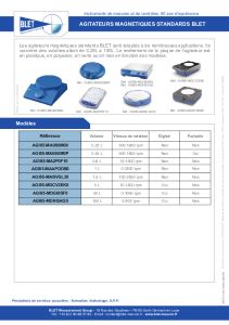 Agitateurs Magntiques Standards BLET