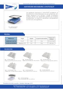 AGITATEURS SECOUEURS A CHUTE BLET