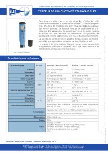 Testeurs EC/TDS/C tanches BLET
