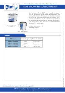 BAINS CHAUFFANTS BLET