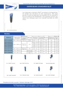 Disperseurs standards BLET