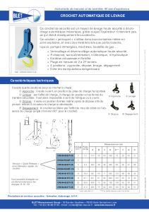 Crochet automatique de levage