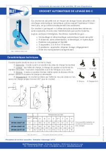 Crochet automatique de levage Big C