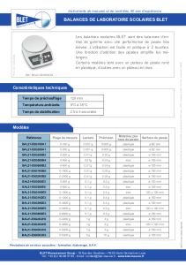 Balances scolaires BLET