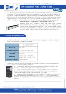 Stroboscopes fixes lampes � UV-LED - BLET