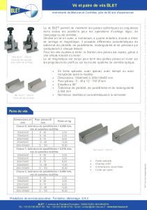 V� - Paire de V�s avec Etrier de Serrage - BLET