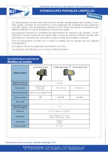 Stroboscopes portables lampes � LED - BLET