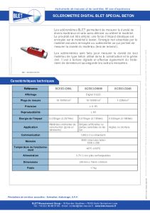 Scl�rom�tre digital - Mesure de duret� BLET