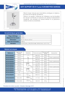 B�ti BS 61 II pour durom�tre Bareiss