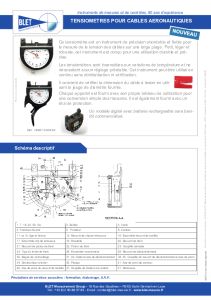 Tensiom�tre pour C�bles A�ronautiques - BLET