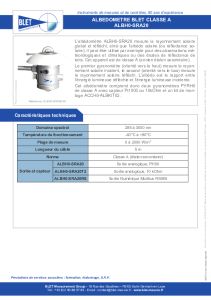 ALBEDOMETRE BLET ALBH0-SRA20