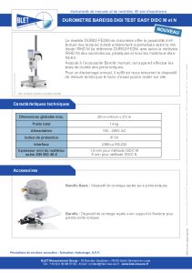 Durom�tre Digi Test Easy Bareiss - BLET