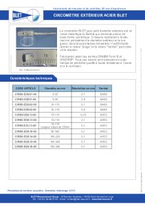 Circom�tre ext�rieur de petit diam�tre
