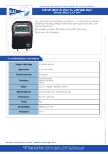 Chronom�tre digital basique au 100e se seconde