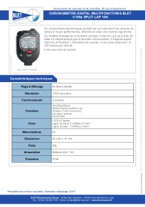 Chronom�tre digital multifonctions 100e seconde