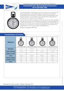 Chronom�tre m�canique standard BLET