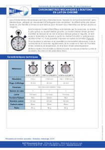Chronom�tre m�canique 3 boutons BLET