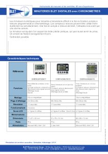 Minuteries digitales chronom�tres