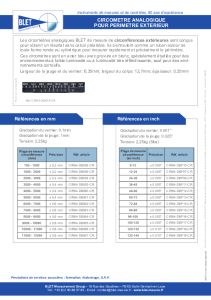 Circom�tre de circonf�rence ext�rieur BLET