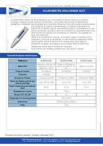 Scl�rom�tre analogique - Mesure de duret� BLET