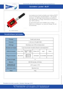 Durom�tre portable de m�tal - BLET