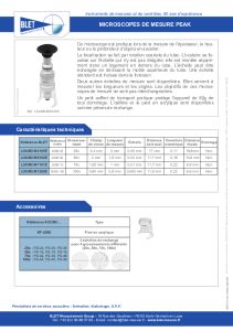 Microscopes de mesure BLET