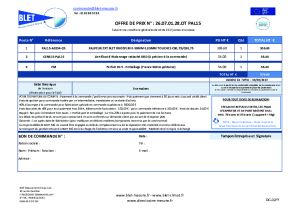 Plan et devis - PAL15-AE034-CR