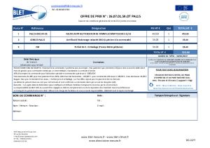 PAL15-DI011N - Devis et Plan