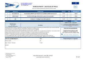 PAL15-AB003 Devis et plan