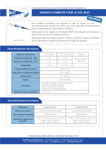 Sonde d'humidit� pour le sol BLET