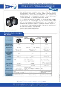 Stroboscopes portables lampes au x�non - BLET