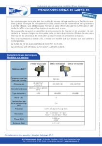 Stroboscopes portables lampes � LED - BLET