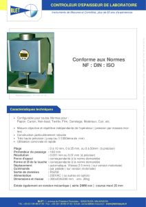 Contrleur d'paisseur pour les laboratoires