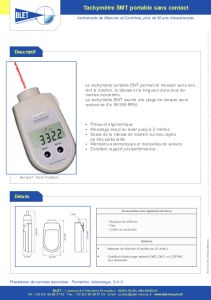 Tachymtre portatif digital sans contact BLET