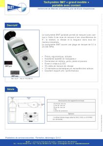 Grand tachymtre SMT avec contact BLET