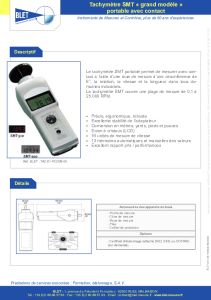 BLET - GRAND TACHYMETRE SMT AVEC CONTACT