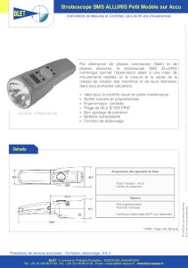 Stroboscope Faible Intensit - SMS ALLURIS