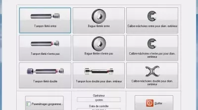 QM-THREAD Calibres Filets - Logiciel QM SOFT