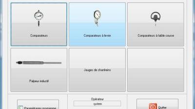 QM-DIAL Comparateurs Palpeurs Jauges - Logiciel QM SOFT
