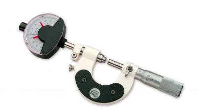 Micromtre extrieur avec comparateur  cadran sans projection d'ombre
