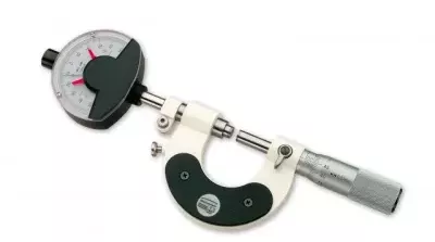 Micromtre extrieur avec comparateur  cadran sans projection d'ombre