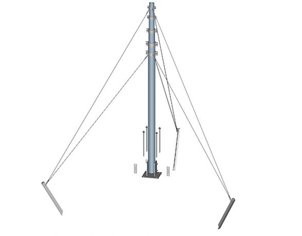 Mât Téléscopique avec Support - Instruments Météorologiques